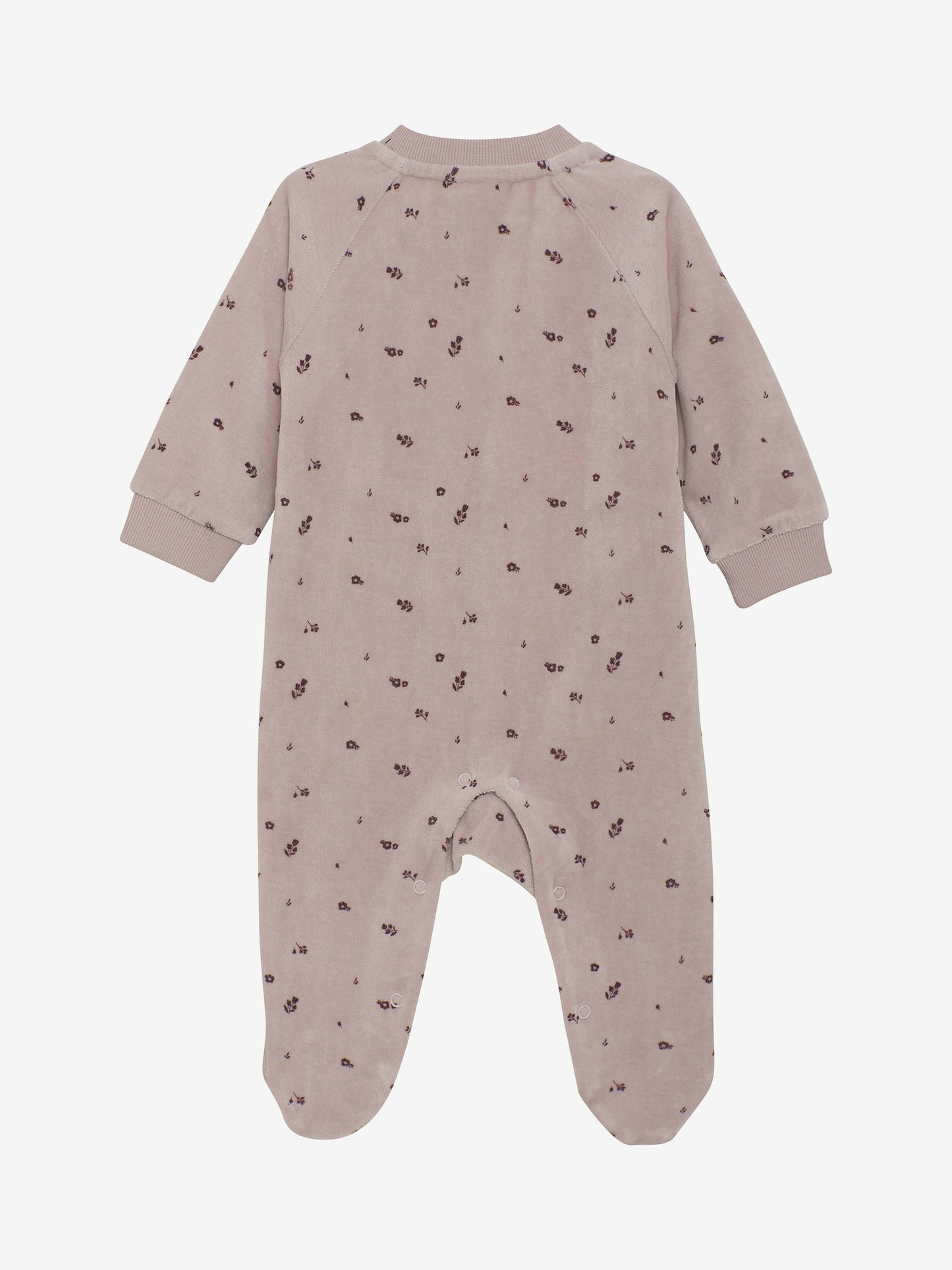 Romper LS Velour - Violet Ice