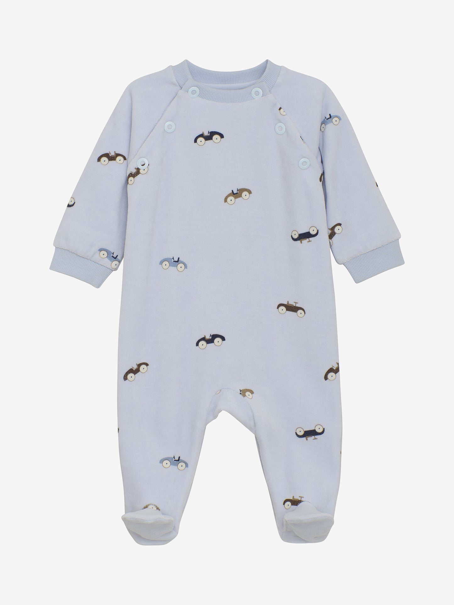 Romper LS Velour - Arctic Ice