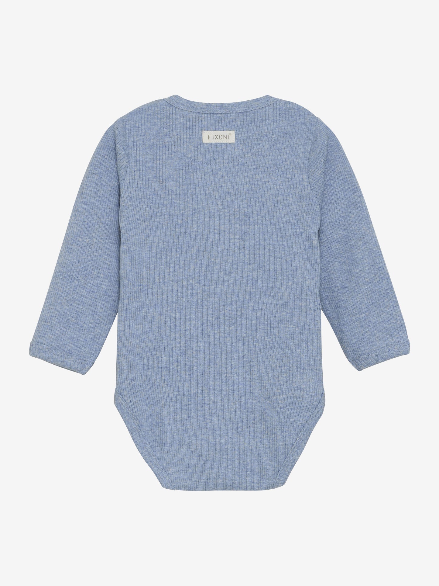 Wrap Body LS Melange Rib - Rain Washed Melange