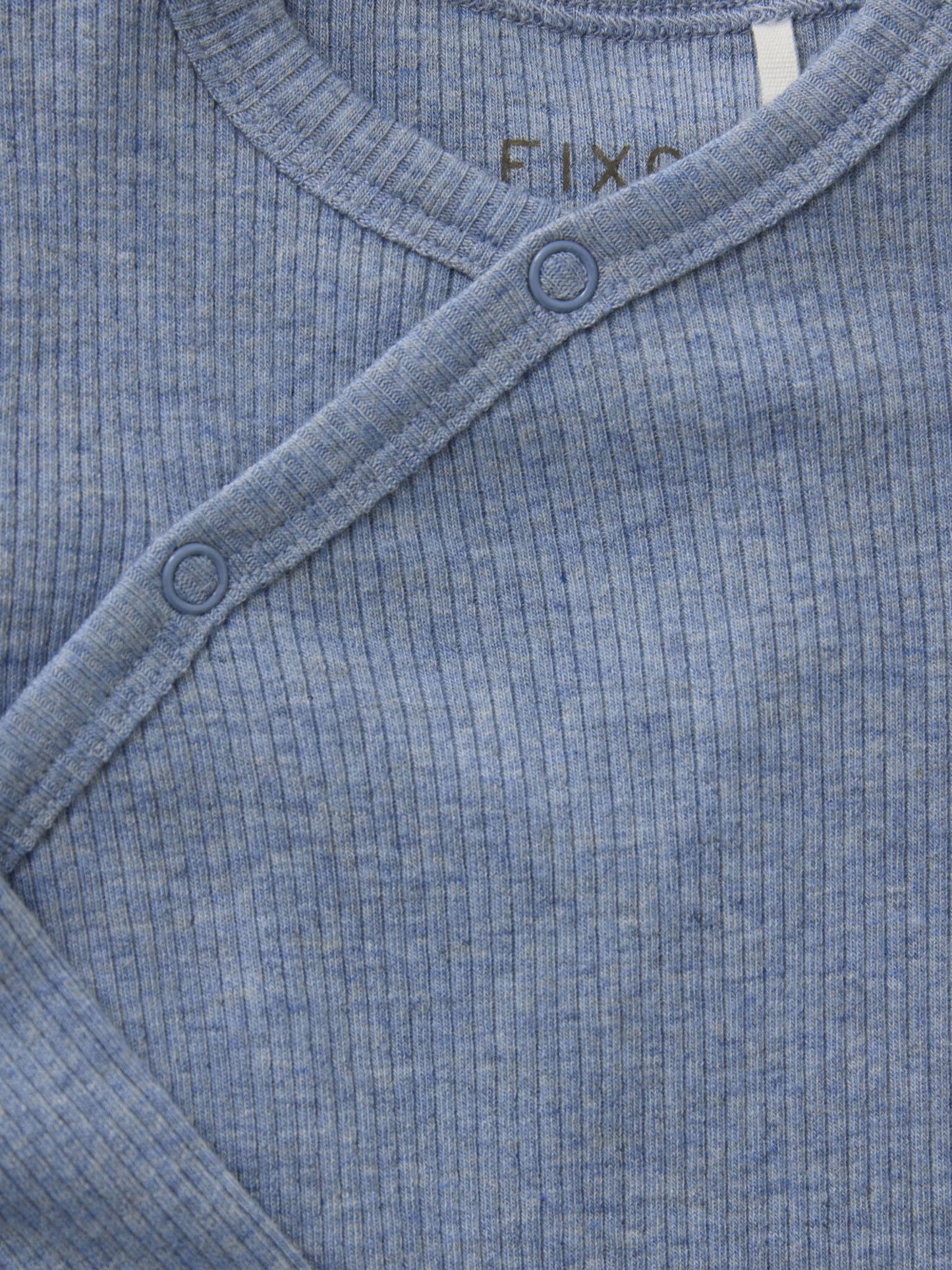 Wrap Body LS Melange Rib - Rain Washed Melange