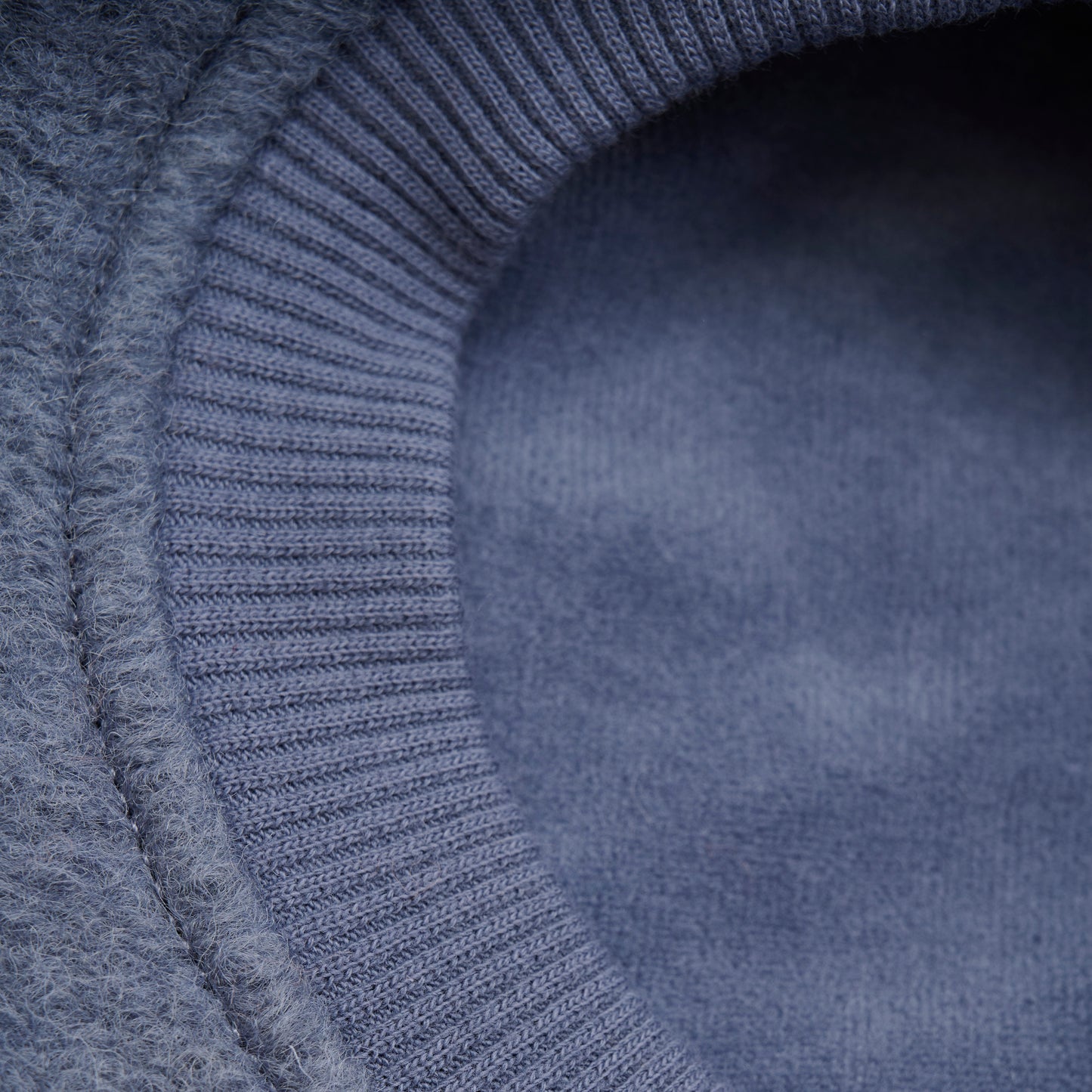 Balaclava Ears Wool - Folkstone Gray