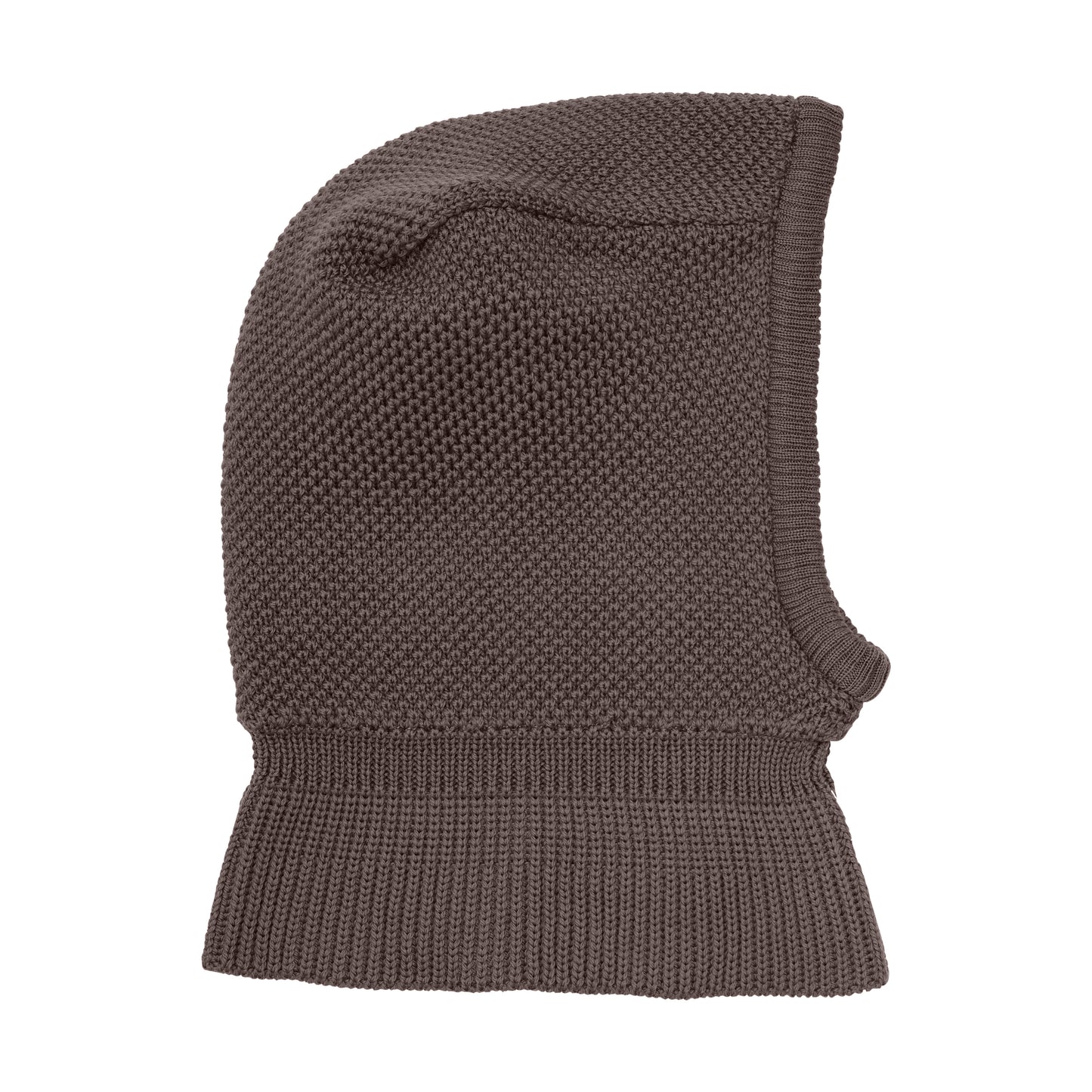 Balaclava Wool Knit Windstop - Brown Melange