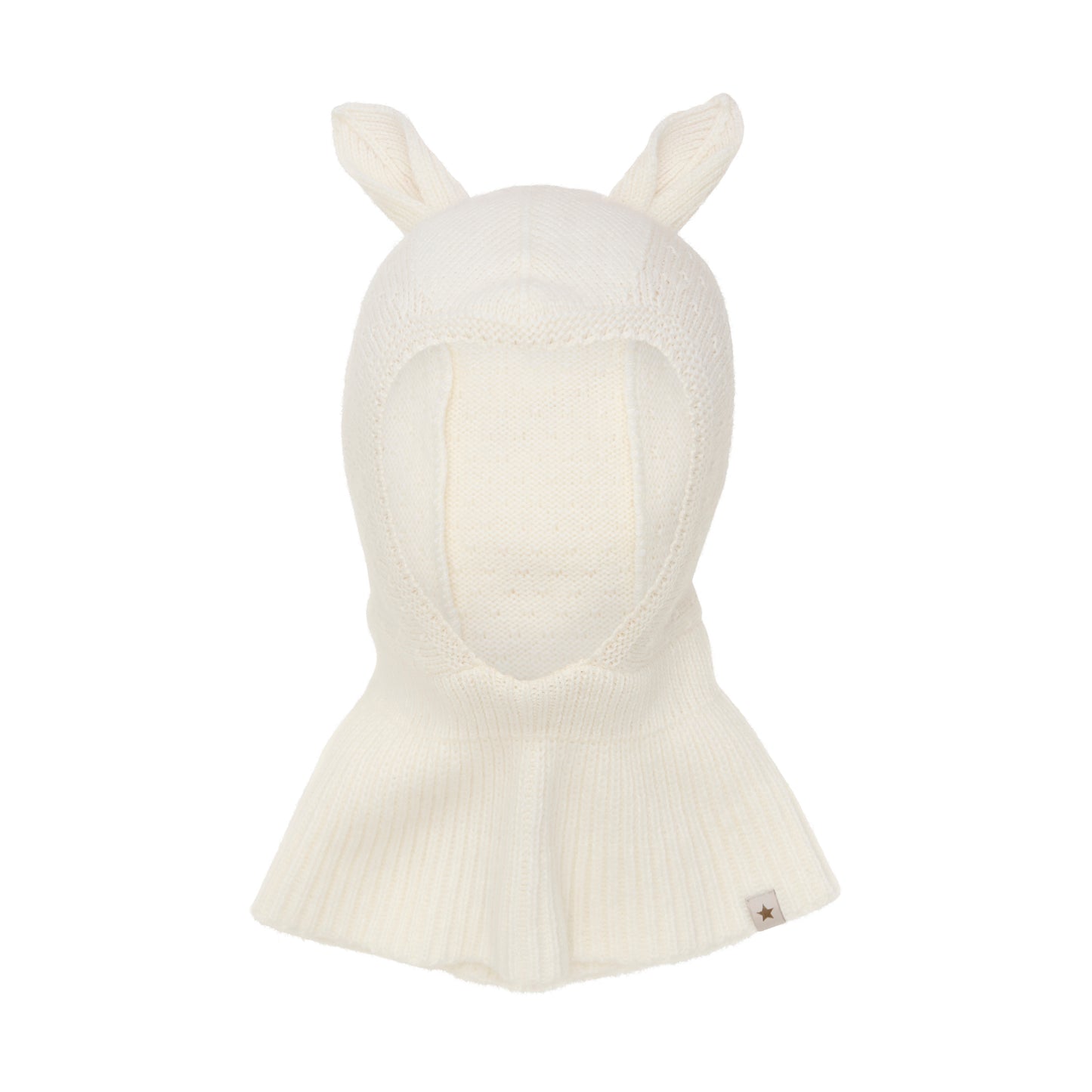 Balaclava Ears Wool Knit - Off White
