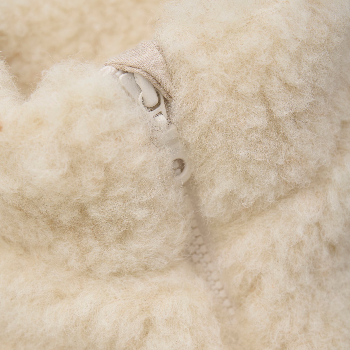 Neck warmer Wool Teddy - Cement
