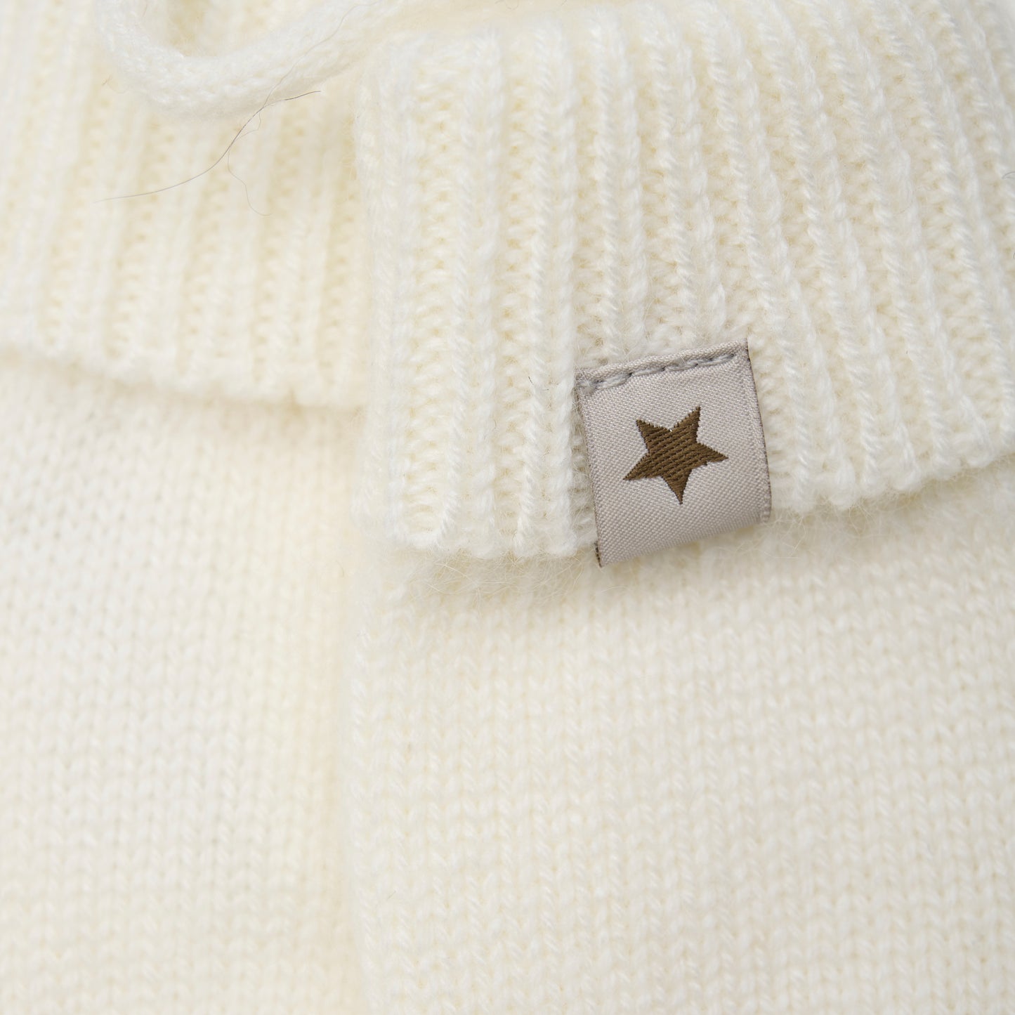 Mittens Wool Knit - Off White