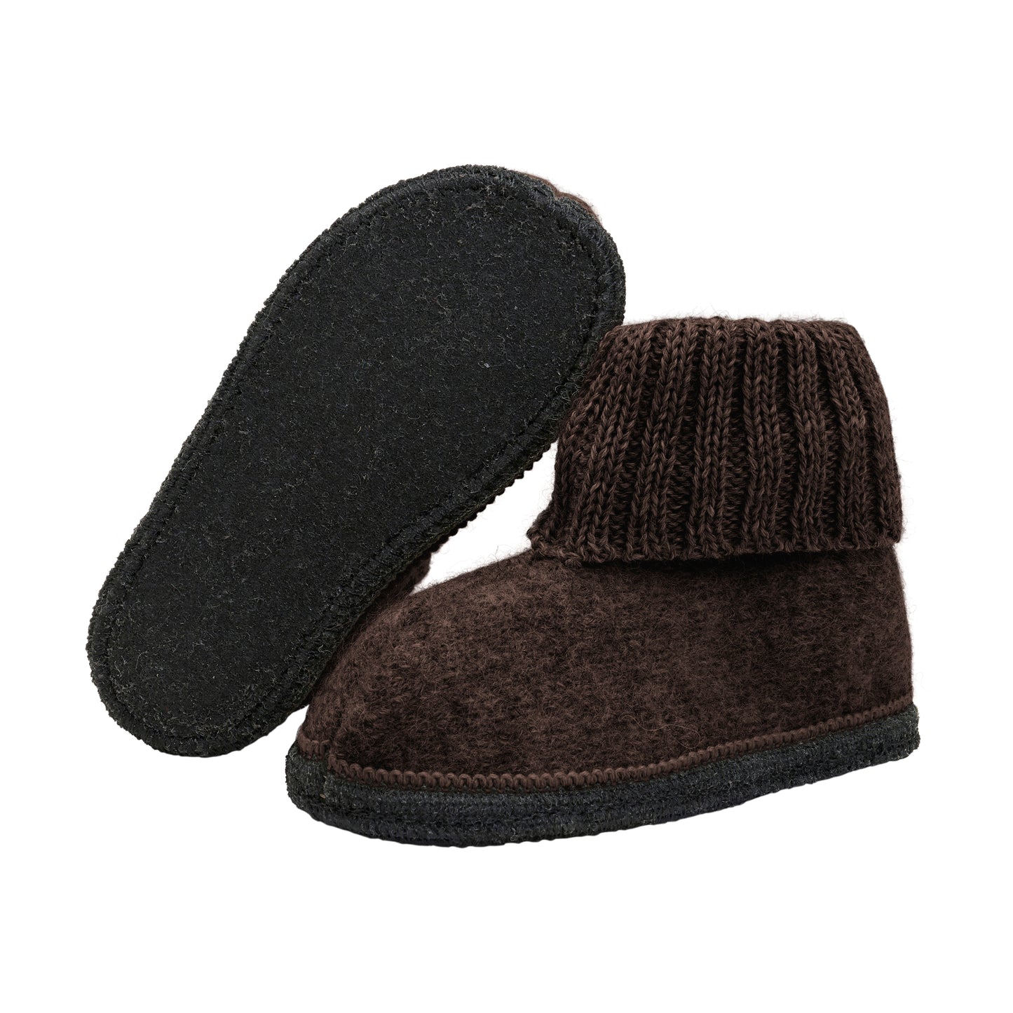 Slippers Wool - Coffee Bean
