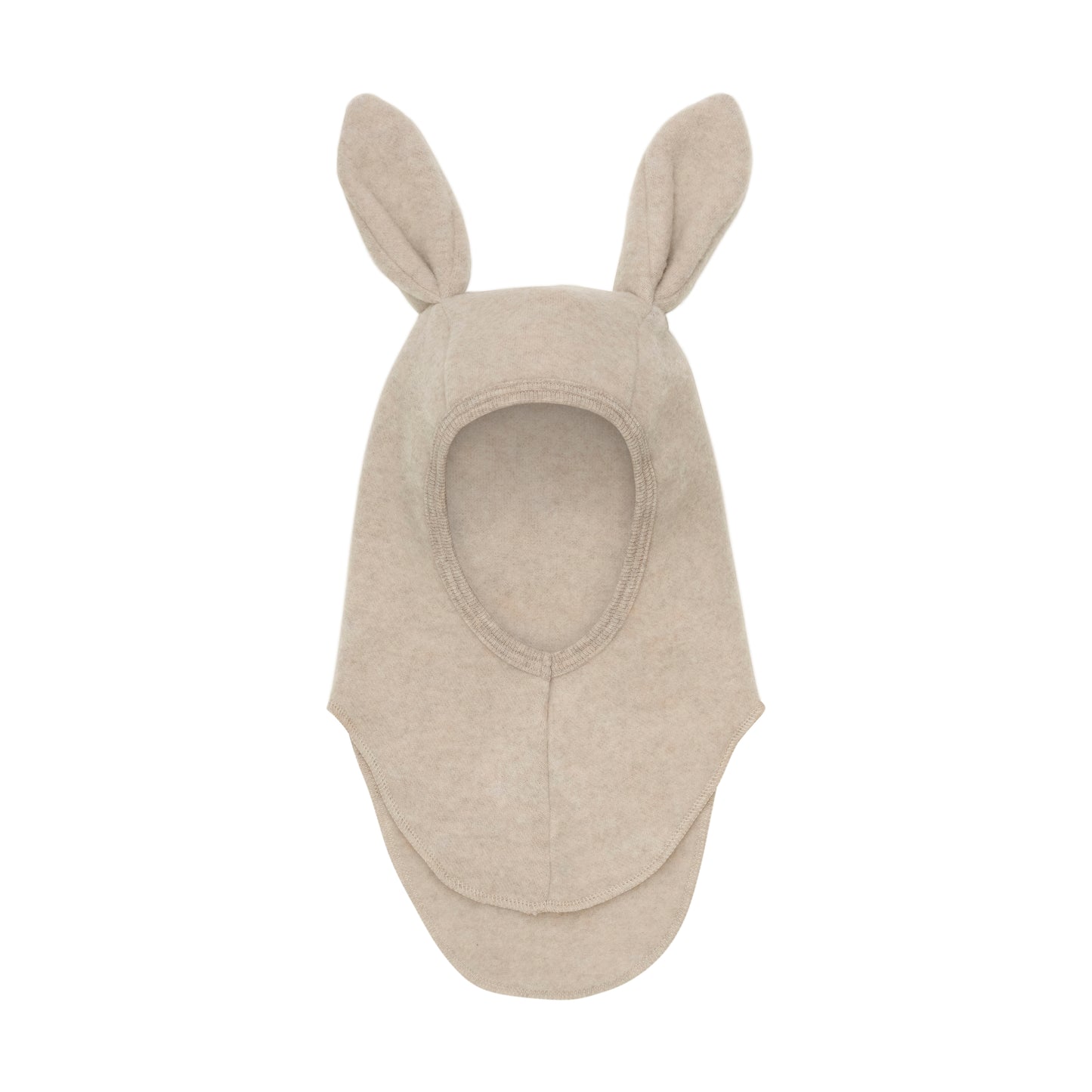 Balaclava Ears Wool Fleece - Camel Melange