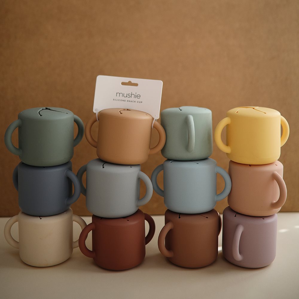 Mushie Snack Cup - Cloudy Mauve