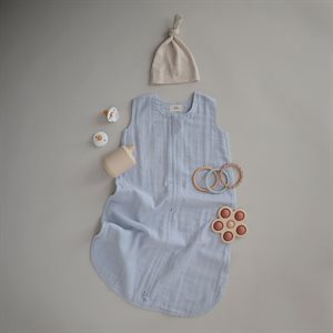 Mushie Muslin Sovepose - Baby Blue