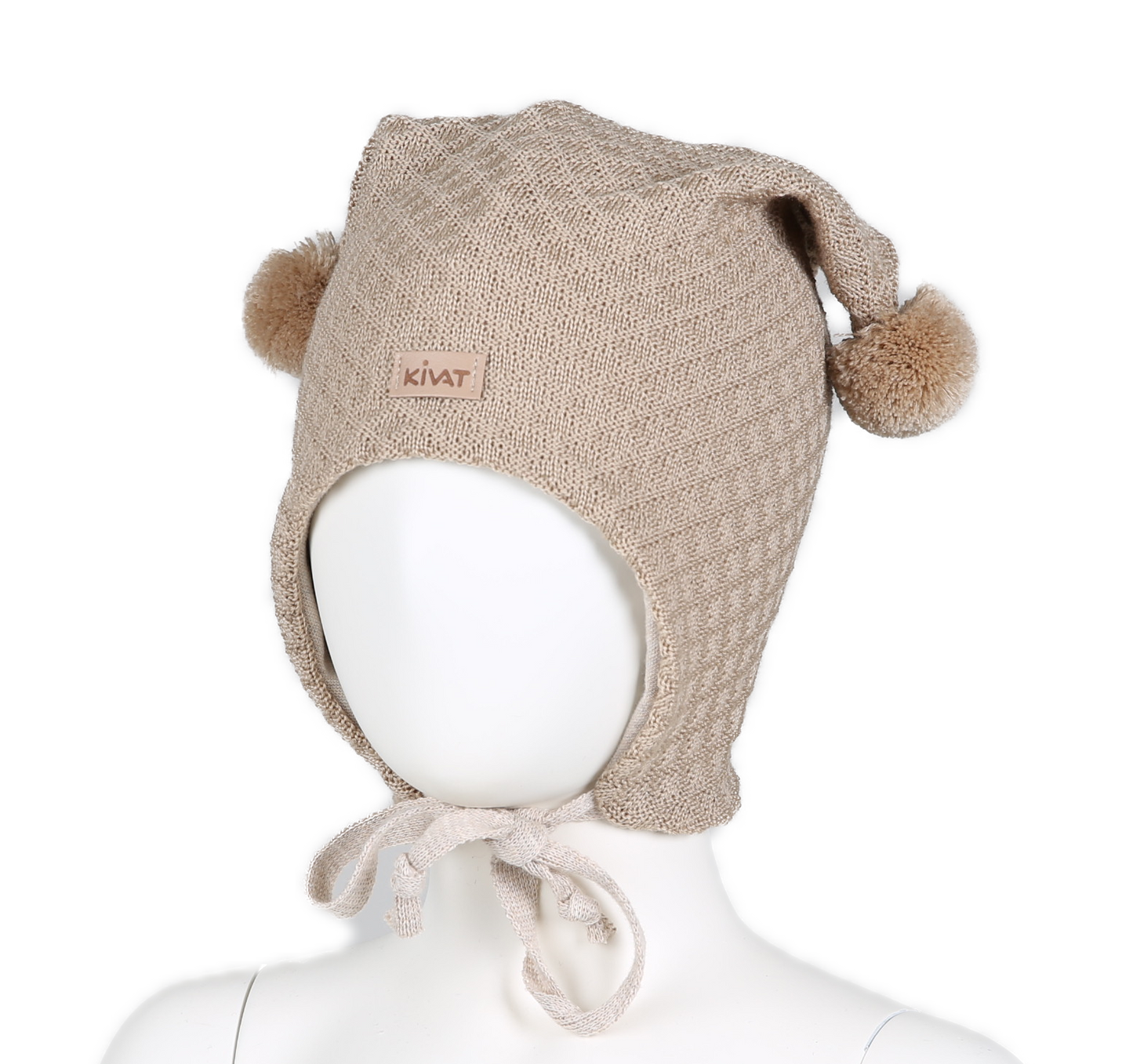 Kivat Lue m/ knyting Ull - Light Beige