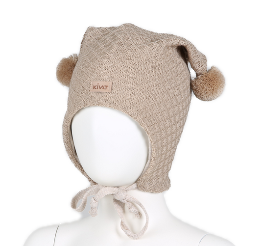 Kivat Lue m/ knyting Ull - Light Beige