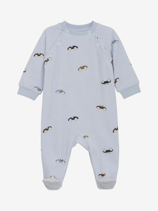 Romper LS Velour - Arctic Ice