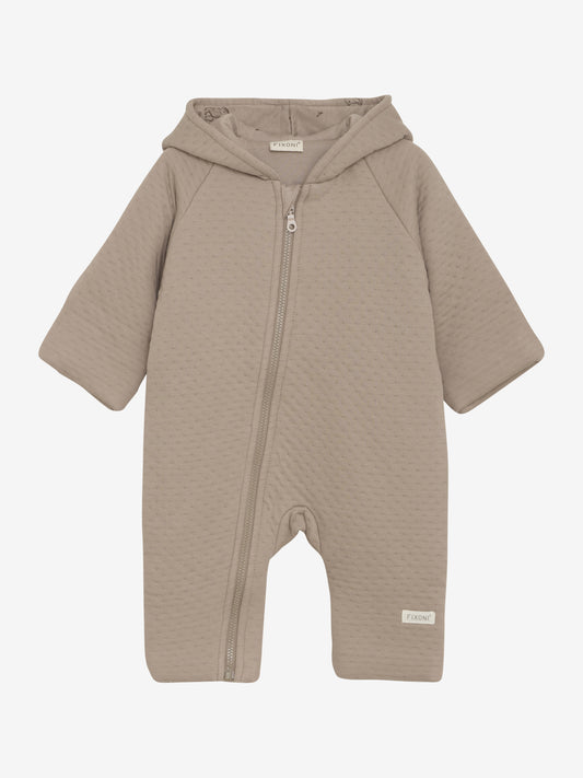 Pram Suit w. Lining - Mocha Meringue