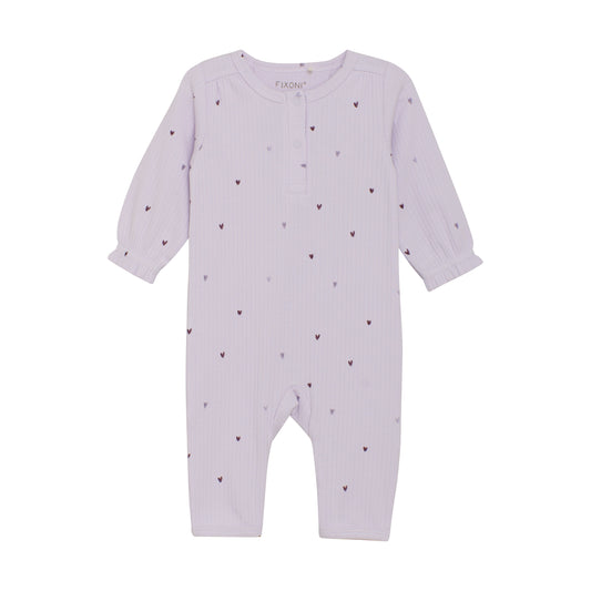 Romper LS Rib - Orchid Hush