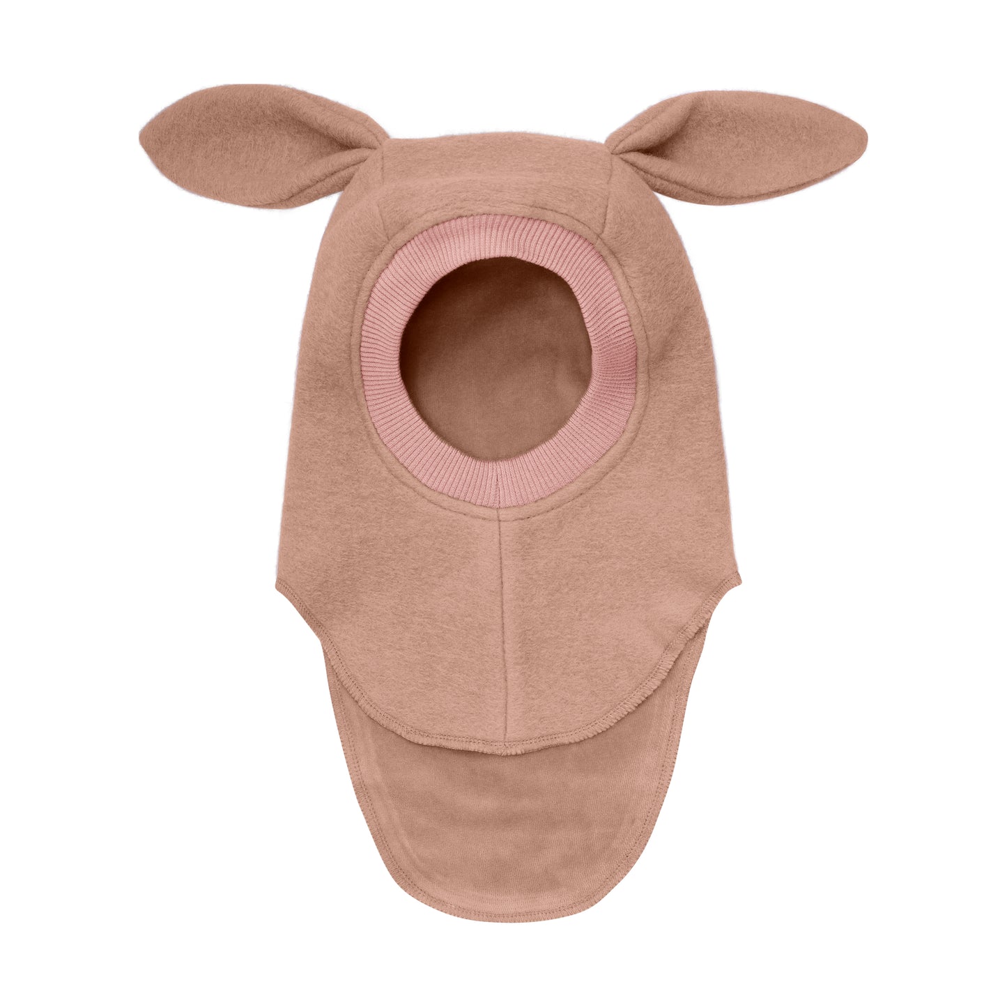 Balaclava Ears Wool - Rose Melange