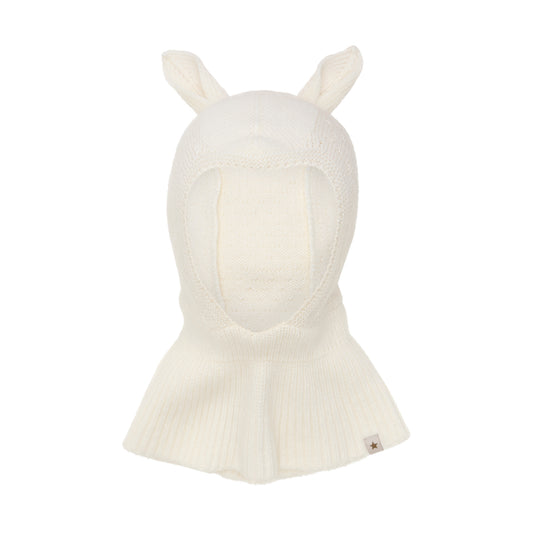 Balaclava Ears Wool Knit - Off White