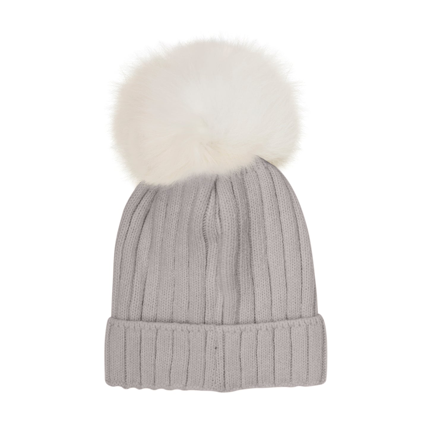 Hat Knit Alpaca - Medium Grey Melange
