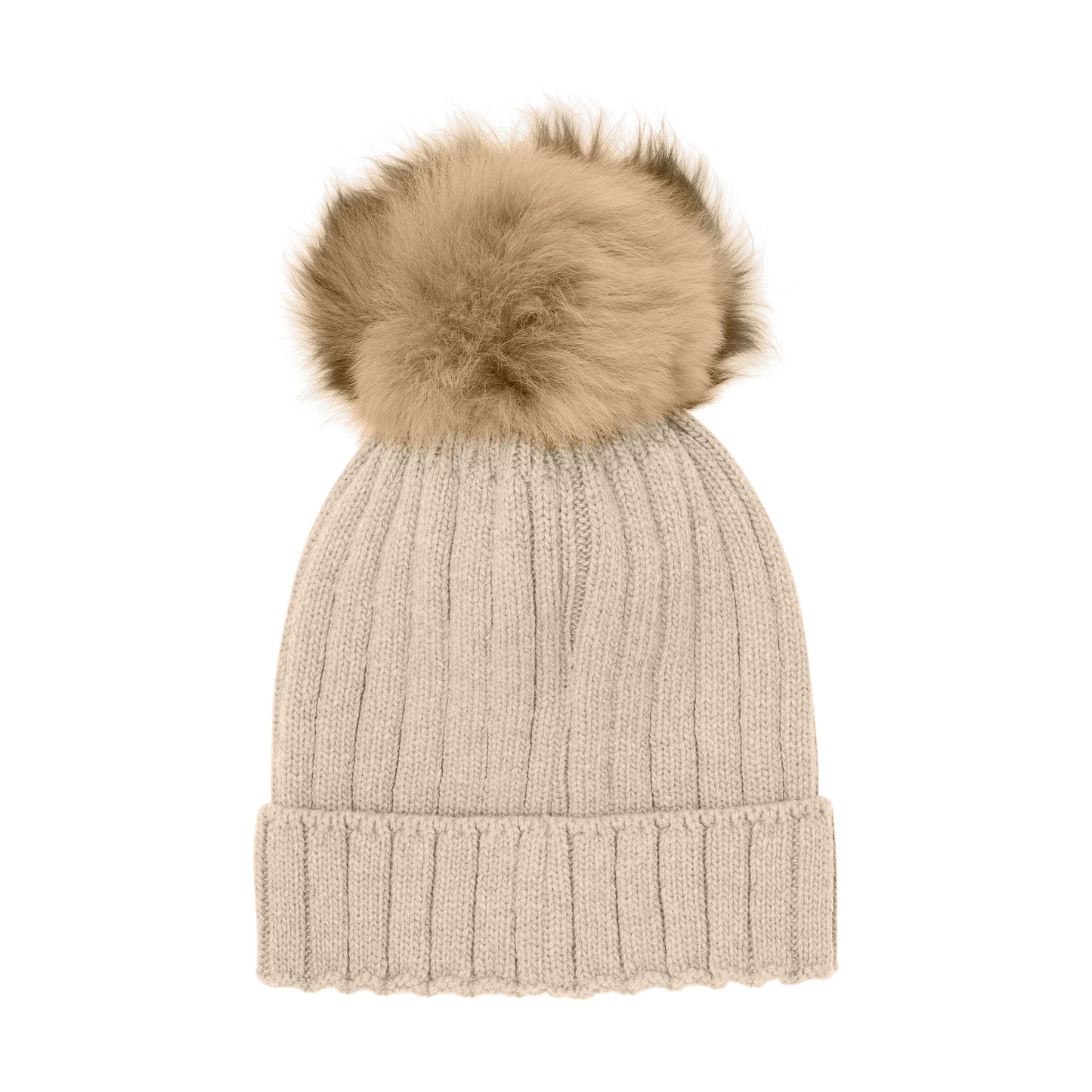 Hat Knit Alpaca - Sand Melange