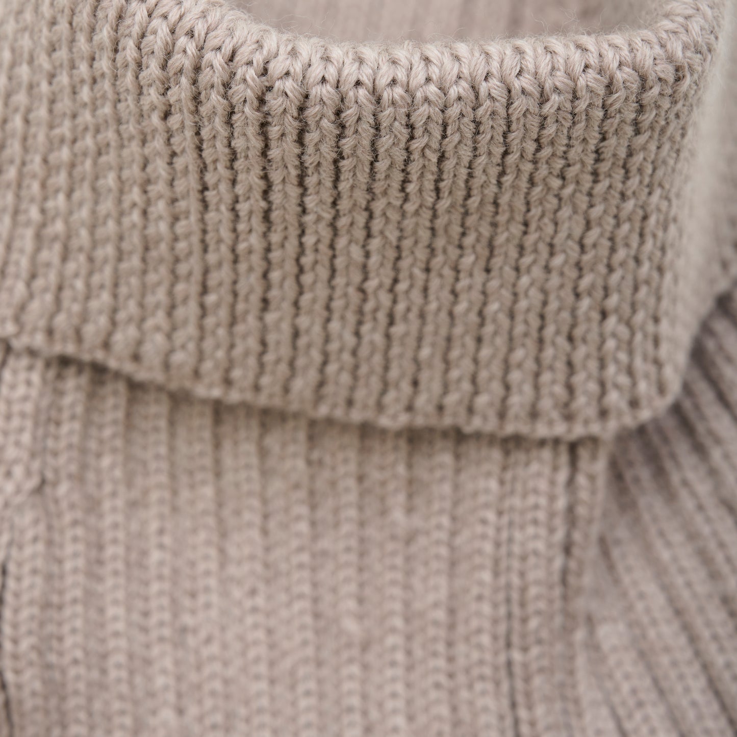 Neck Warmer Wool Knit - Camel Melange