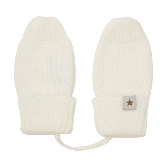 Mittens Wool Knit - Off White