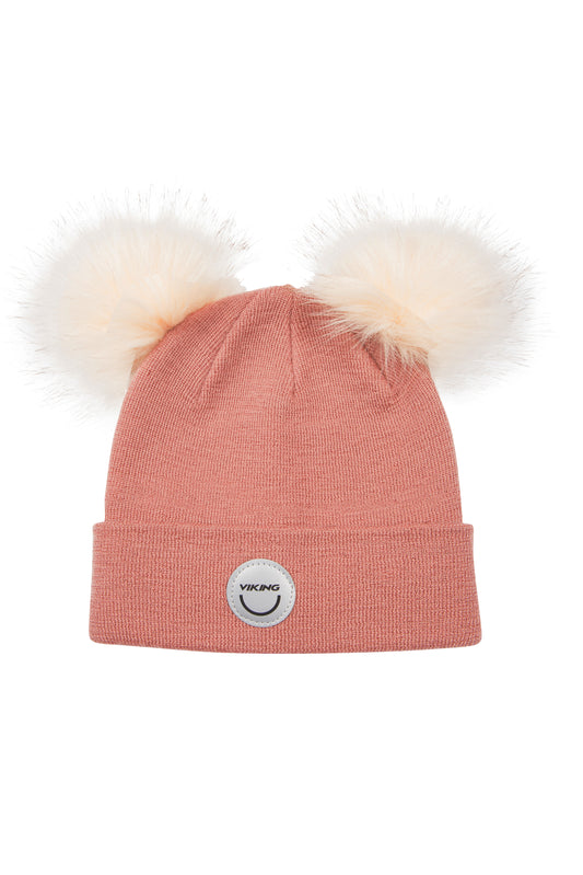 Play Pon Pon Wool Beanie - Light Pink