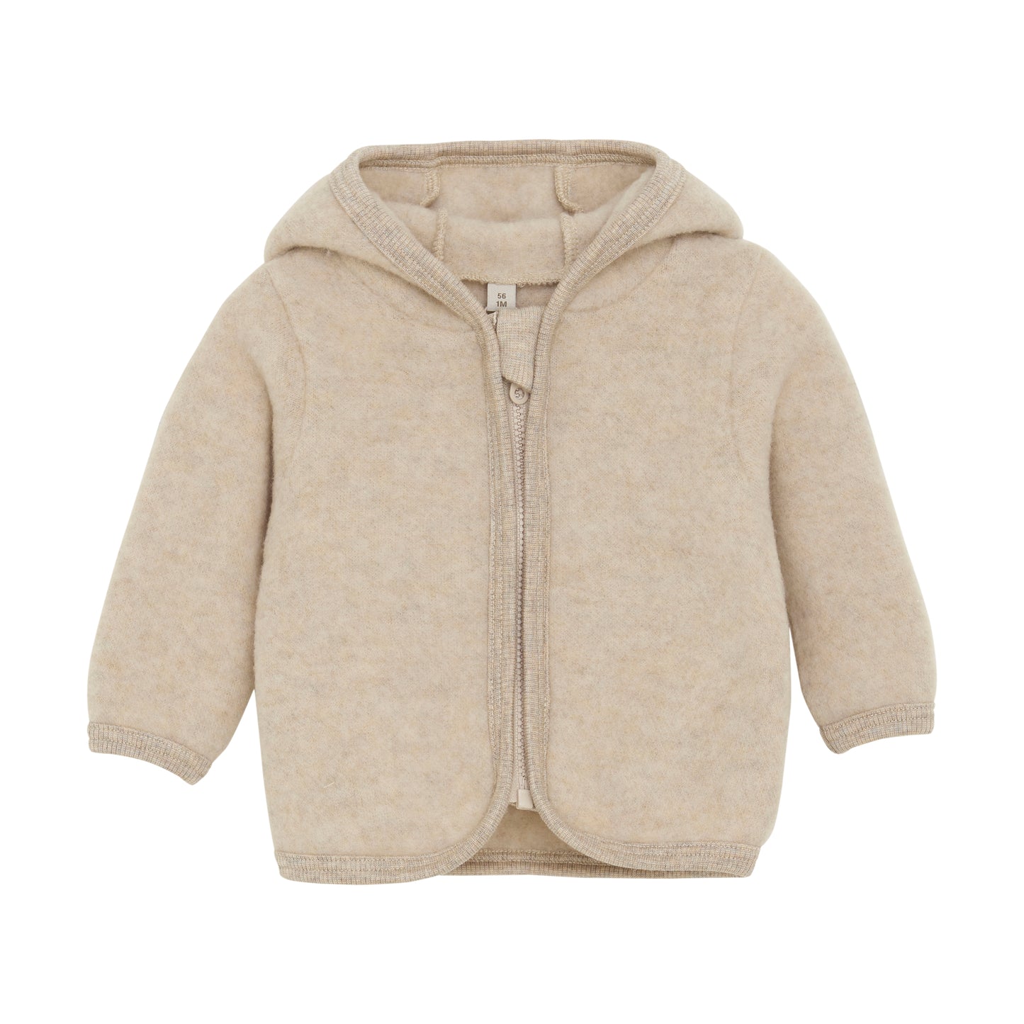 Jacket Ears Wool Fleece - Camel Melange