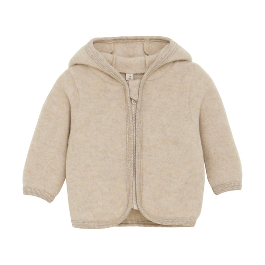 Jacket Ears Wool Fleece - Camel Melange