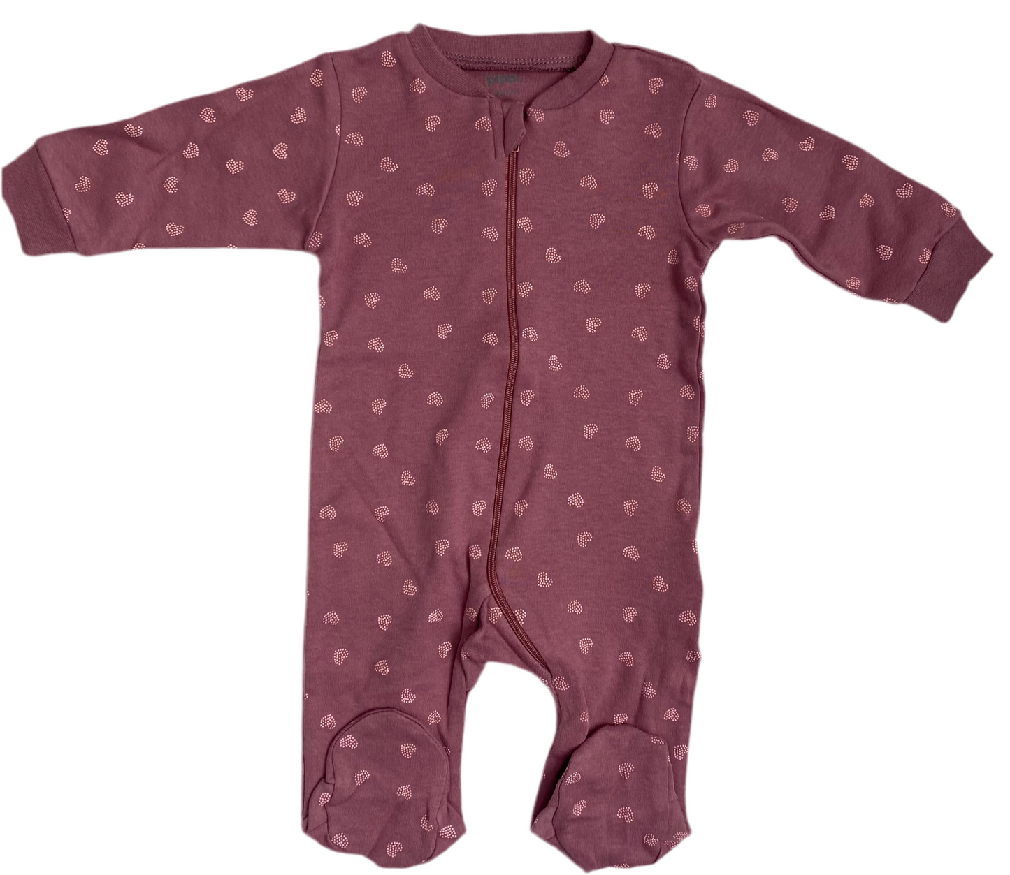 Pysjamas med fot - Pink