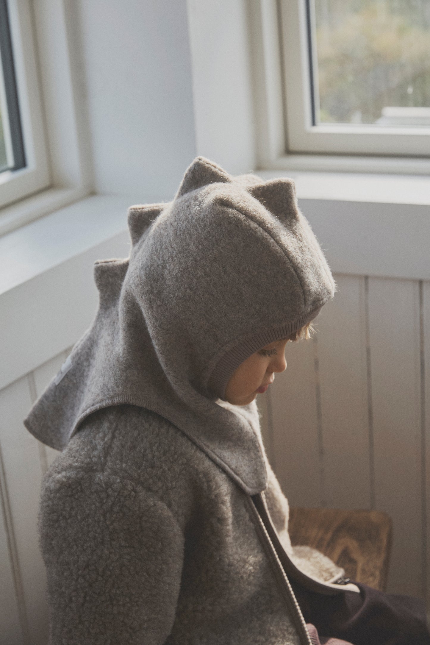 Balaclava Triangles Wool - Camel Melange