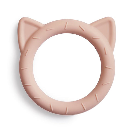 Mushie bitering Cat - Blush