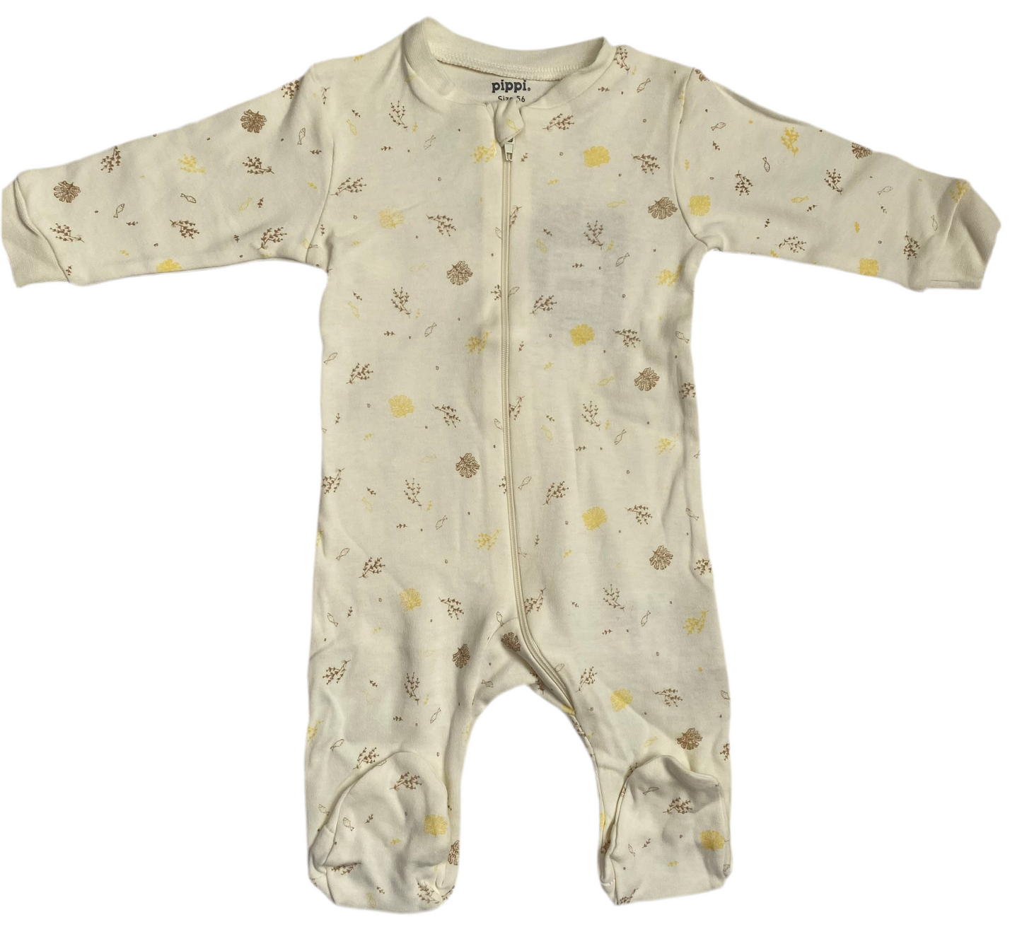 Pysjamas med fot - Off White