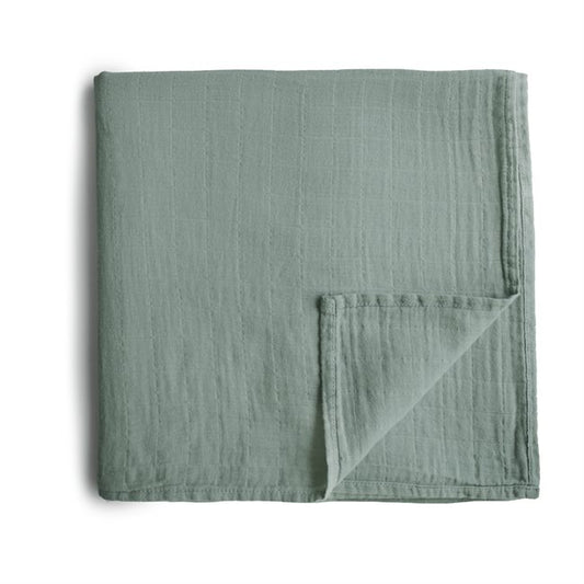 Mushie Swaddle - Roman Green